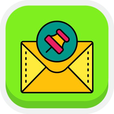 E- posta simgesi, vektör illüstrasyon tasarımı