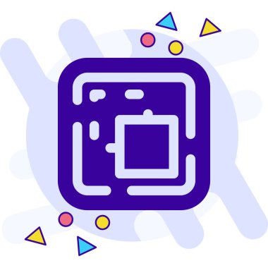 Modern bir simgenin vektör illüstrasyonu