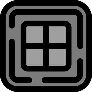 Bir bilgisayar simgesinin vektör illüstrasyonu