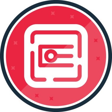 Benzersiz bayrak vektör simgesi