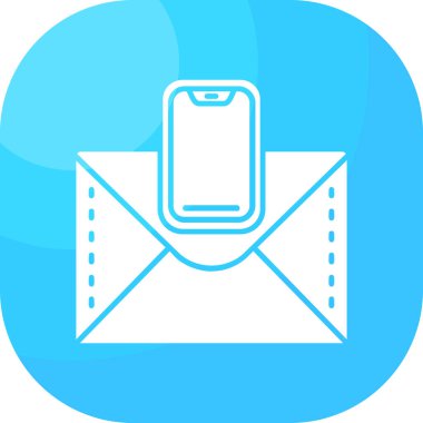 E-posta. Web simgesi basit illüstrasyon