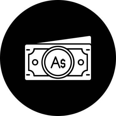 Para için. Web simgesi basit illüstrasyon