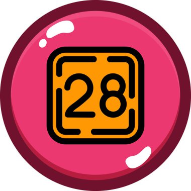 bilardo topunun vektör illüstrasyonu