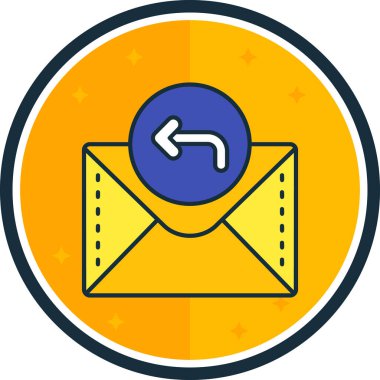 E-posta. Web simgesi basit illüstrasyon