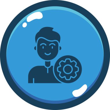 avatar. Web simgesi basit illüstrasyon