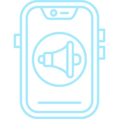 cep telefonu simgesi. Web için akıllı telefon vektör simgelerinin özet çizimi