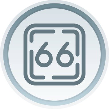 Moda çemberindeki 6 simge izole edildi