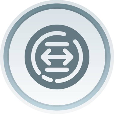 Benzersiz para değişimi vektör simgesi