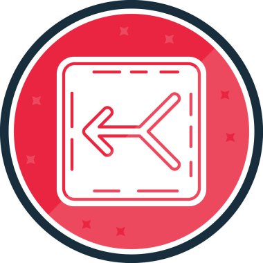 Yol işareti simgesinin vektör illüstrasyonu