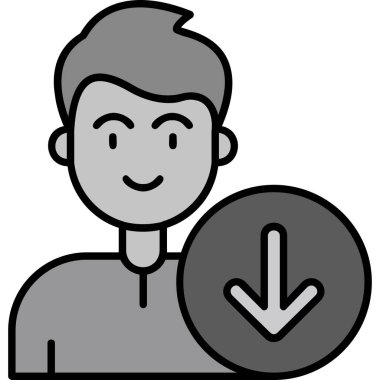 avatar erkek simgesi - taslak biçimi