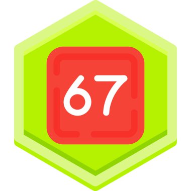 657 işaret simgesi, vektör illüstrasyonu