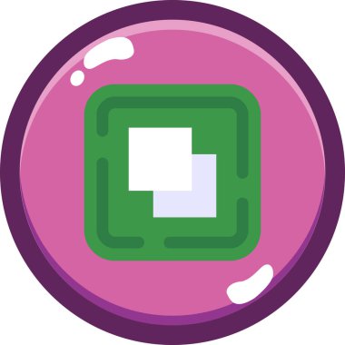 oyun zar simgesi. Web için gazino vektör simgelerinin basit illüstrasyonu