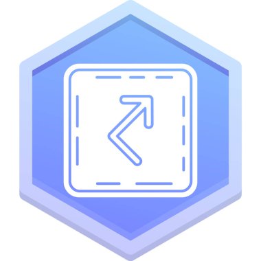 Ok. Web simgesi basit illüstrasyon