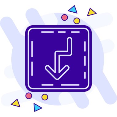 ok simgesi vektör illüstrasyonu