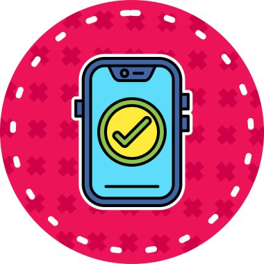 Smartphone Simgesi, vektör illüstrasyonu