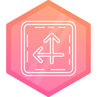 Beyaz arkaplanda izole edilmiş pusula simgesine sahip renk haritası. Navigasyon haritası işaretleriyle dolambaçlı yol. Değişken rastgele dinamik şekiller. vektör illüstrasyonu