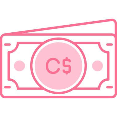 Dolar. Web simgesi basit illüstrasyon