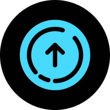 Bir çember simgesinin vektör illüstrasyonu