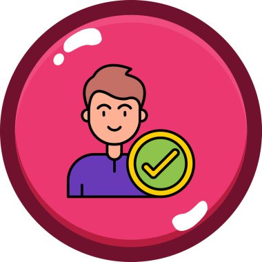 Kabarcık simgesine sahip avatar adam