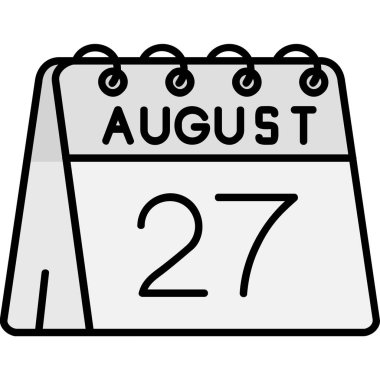 Ağustos 25 tarih simgesi