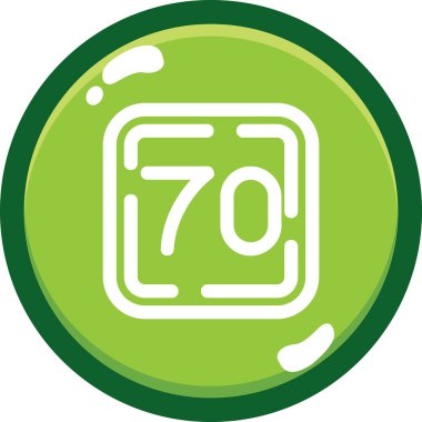 7 numaralı simge vektör illüstrasyonu