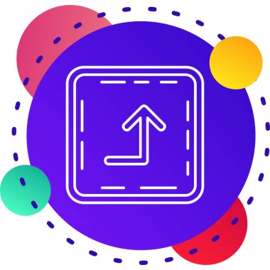 renk çizgisi çalma simgesi beyaz arkaplanda izole edildi. Film şeridi. Oyun işareti. Değişken rastgele dinamik şekiller. vektör illüstrasyonu