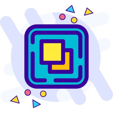 Renk web vektör simgesi