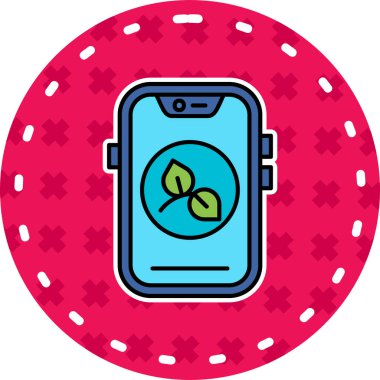 akıllı telefon simgesi vektör illüstrasyonu