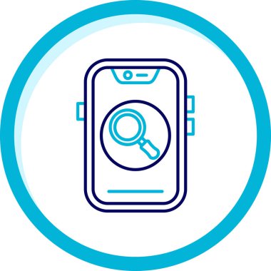 Cep telefonu. Web simgesi basit illüstrasyon