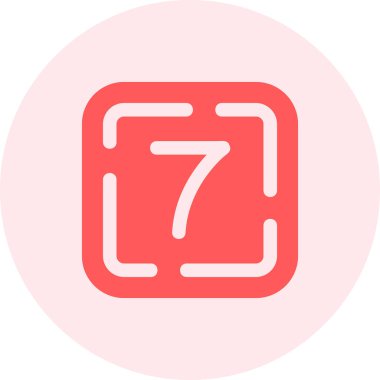 7 numaralı simge, illüstrasyon