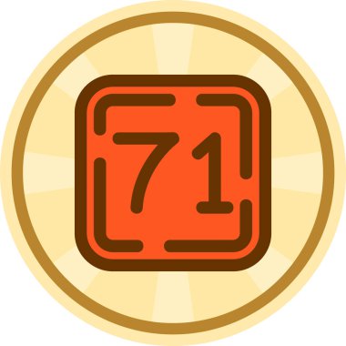 Tek bir simgenin vektör illüstrasyonu