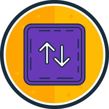 Ok. Web simgesi basit illüstrasyon