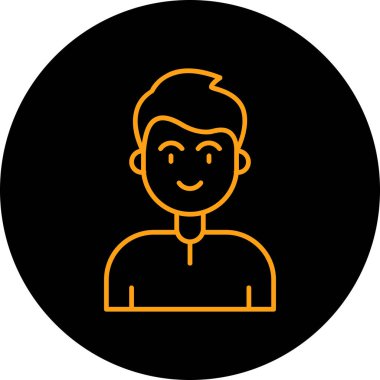 Bir adamın vektör illüstrasyonu