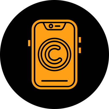 akıllı telefon simgesi vektör illüstrasyonu