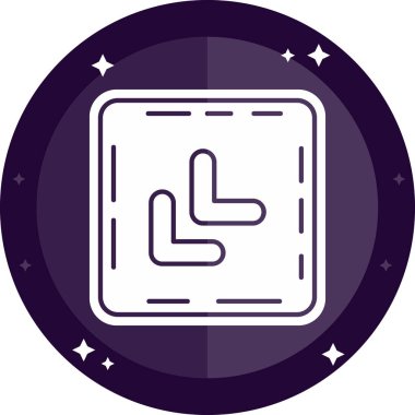 Tek simgenin vektör illüstrasyonu