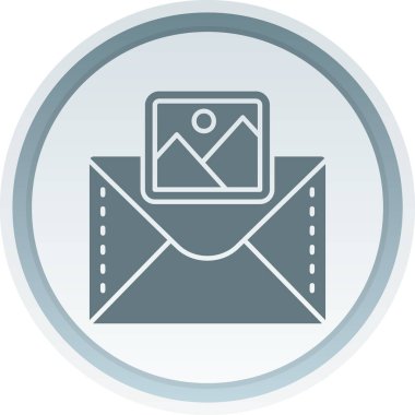 zarf posta simgesi, vektör illüstrasyon tasarımı