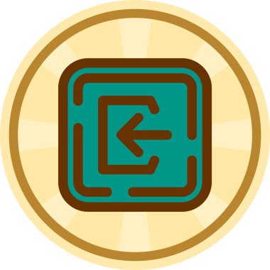 Para için. Web simgesi basit illüstrasyon
