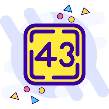 renk vektör illüstrasyonunda renk 44 saat servis simgesi