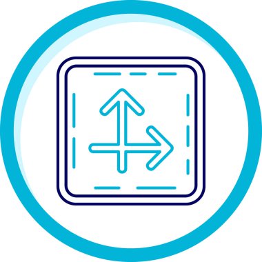 yön ikonu vektör illüstrasyonu