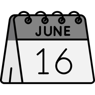 15 Haziran simgesinin vektör illüstrasyonu