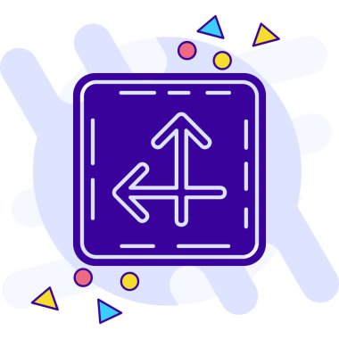 Ukrayna simgesinin renkli bayrağı beyaz arkaplanda izole edildi. Ukrayna bayrağı. Değişken rastgele dinamik şekiller. vektör.