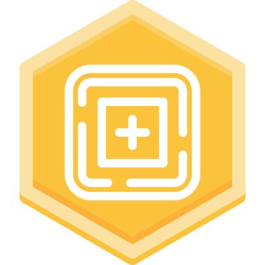 Modern bir rozet simgesinin vektör çizimi