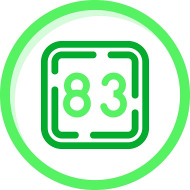 Benzersiz 365 satır vektör simgesi