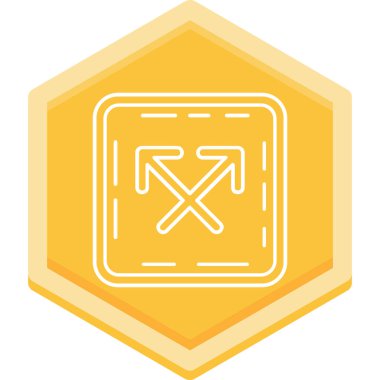 Modern bir simgenin vektör illüstrasyonu