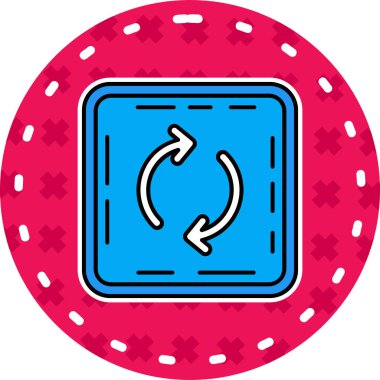 Casino Chip simgesinin vektör illüstrasyonu