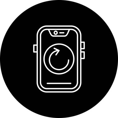 Mobil uygulama simgesinin illüstrasyon vektör simgesi