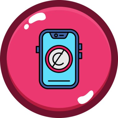 vektör çizim modern cep telefonu