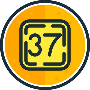 24 saat 7 gün düz stil ikonu