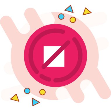 Virüs simgesinin vektör illüstrasyonu