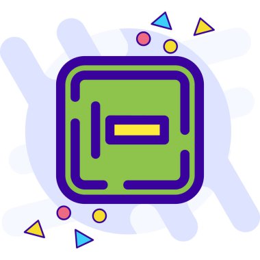 Modern bir simgenin vektör illüstrasyonu